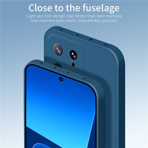 PINWUYO JK TPU-2 Series TPU Phone Case for Xiaomi 13 5G Fiber Flocking Lining Precise Cutouts Cover