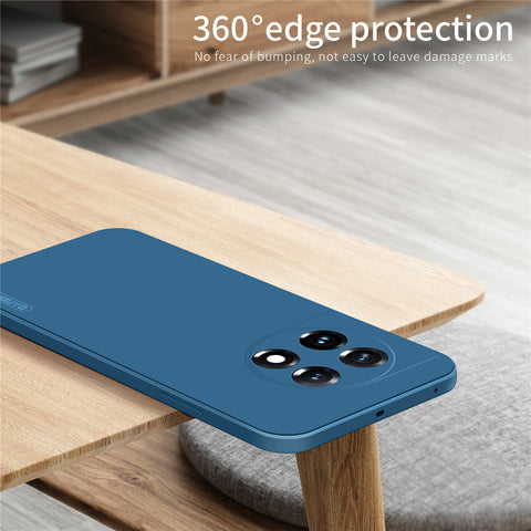 PINWUYO For OnePlus 11 5G Phone Case Fiber Flocking Lining Camera Lens Protection TPU Cover