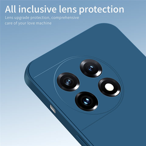 PINWUYO For OnePlus 11 5G Phone Case Fiber Flocking Lining Camera Lens Protection TPU Cover