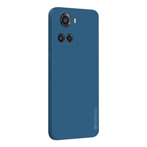 PINWUYO JK TPU-2 Series Back Case for OnePlus Ace 5G / 10R 5G Fiber Flocking Lining Precise Cutouts TPU Phone Cover