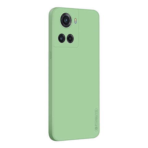 PINWUYO JK TPU-2 Series Back Case for OnePlus Ace 5G / 10R 5G Fiber Flocking Lining Precise Cutouts TPU Phone Cover