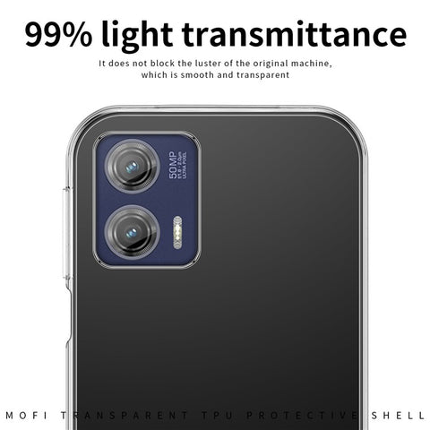 MOFI For Motorola Moto G73 5G Shockproof Case Transparent Soft TPU Phone Cover