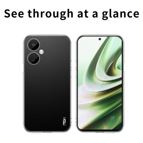 MOFI For OnePlus Nord CE 3 Lite 5G / Nord N30 5G Shockproof Transparent Protective Case Soft TPU Phone Cover