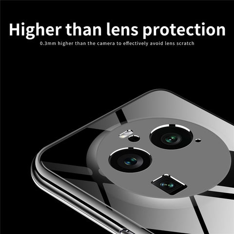 MOFI For Oppo Find X6 Pro Transparent Phone Case Shockproof Anti-drop TPU Phone Cover