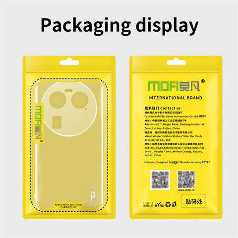 MOFI For Oppo Find X6 Transparent Soft TPU Protective Case Shockproof Phone Cover