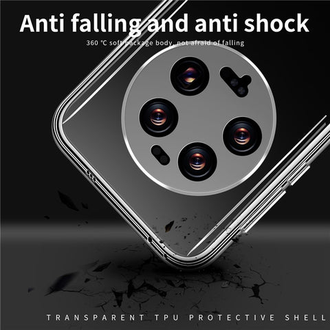 MOFI For Xiaomi 13 Ultra Transparent Phone Case Drop-proof Soft TPU Phone Cover