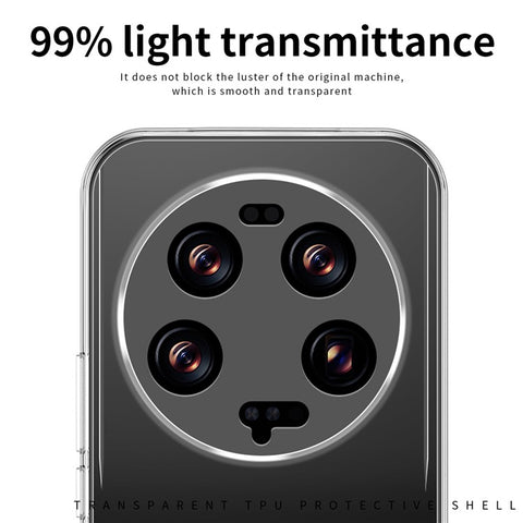 MOFI For Xiaomi 13 Ultra Transparent Phone Case Drop-proof Soft TPU Phone Cover
