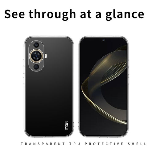 MOFI For Huawei nova 11 / nova 12s 4G / nova 12 Lite 4G Transparent TPU Case Scratch-resistant Cell Phone Cover