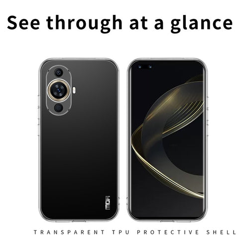 MOFI For Huawei nova 11 Pro / nova 11 Ultra Flexible TPU Phone Case Transparent Shockproof Phone Cover