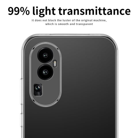 MOFI For Oppo Reno10 Pro+ 5G Phone TPU Case Anti-scratch Transparent Cell Phone Cover