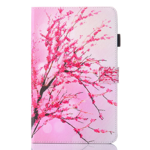 For Samsung Galaxy Tab A 10.1 (2016) T580 T585 Patterned Leather Card Slot Shell