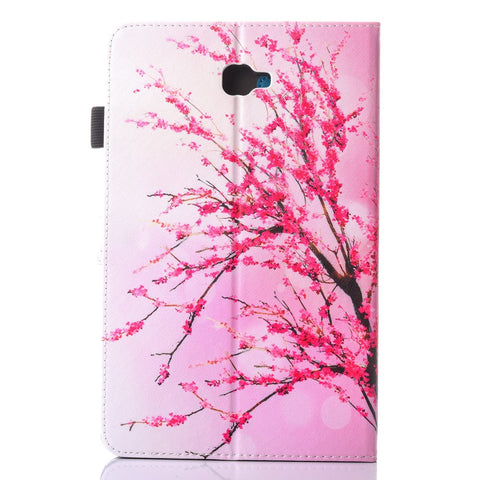 For Samsung Galaxy Tab A 10.1 (2016) T580 T585 Patterned Leather Card Slot Shell