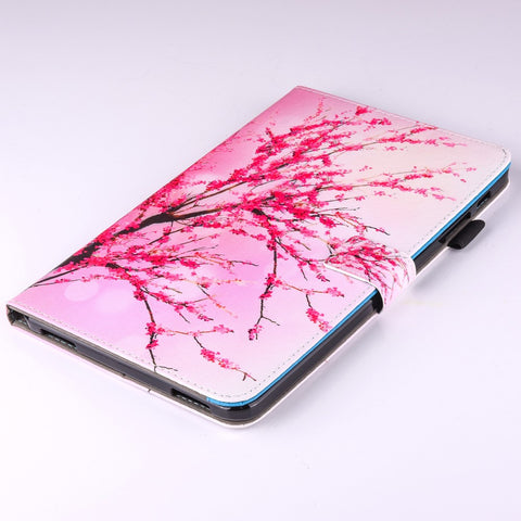 For Samsung Galaxy Tab A 10.1 (2016) T580 T585 Patterned Leather Card Slot Shell