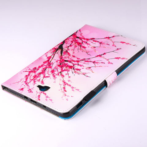 For Samsung Galaxy Tab A 10.1 (2016) T580 T585 Patterned Leather Card Slot Shell