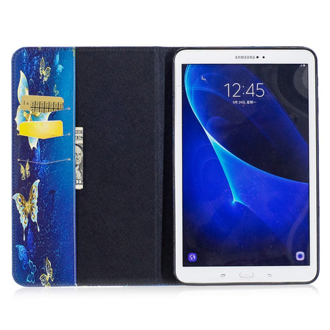 Pattern Printing Leather Wallet Flip Cover for Samsung Galaxy Tab A 10.1 (2016) T580 T585