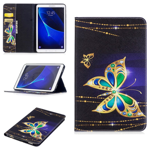 Pattern Printing Leather Wallet Flip Cover for Samsung Galaxy Tab A 10.1 (2016) T580 T585