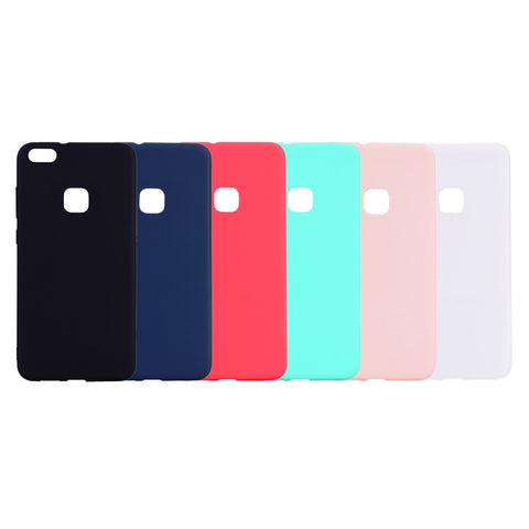 For Huawei P10 Lite Frosted Anti-fingerprint Soft TPU Phone Cover