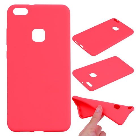 For Huawei P10 Lite Frosted Anti-fingerprint Soft TPU Phone Cover