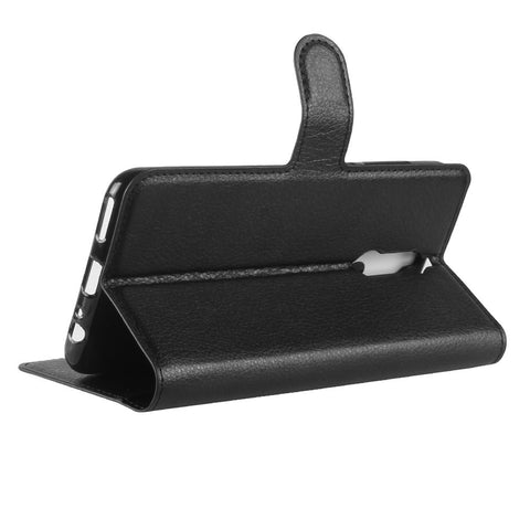 Litchi Skin Wallet Leather Stand Case for Huawei Mate 10 Lite / nova 2i / Maimang 6