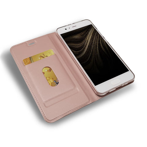 Magnetic Stand Leather Phone Case with Card Slot for Huawei P10