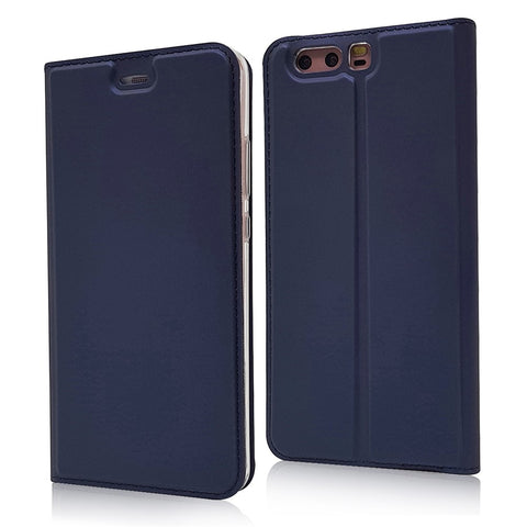 Magnetic Stand Leather Phone Case with Card Slot for Huawei P10