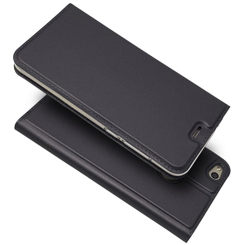Magnetic Card Holder Stand Leather Protective Cover Case for Huawei P8 Lite (2017) / Honor 8 Lite