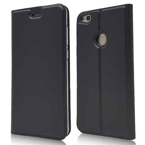 Magnetic Card Holder Stand Leather Protective Cover Case for Huawei P8 Lite (2017) / Honor 8 Lite