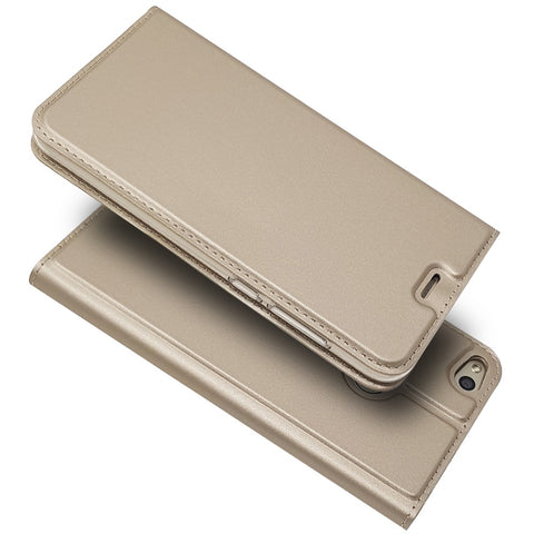 Magnetic Card Holder Stand Leather Protective Cover Case for Huawei P8 Lite (2017) / Honor 8 Lite