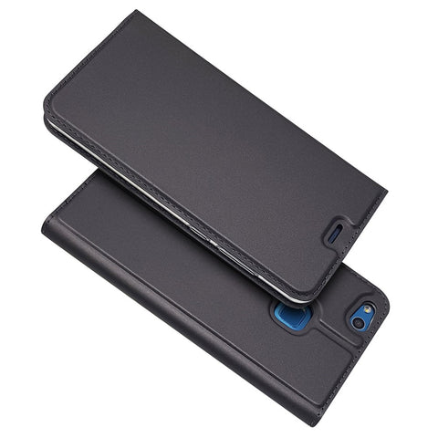 Auto-absorbed Magnetic Leather Stand Flip Cover for Huawei P10 Lite