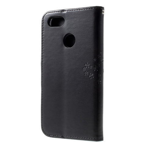 Imprint Tree Owl Leather Protective Case Cover for Huawei P9 lite mini / Y6 Pro (2017) / Enjoy 7