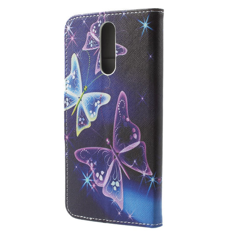 Pattern Printing Leather Wallet Case for Huawei Mate 10 Lite / nova 2i / Maimang 6 / Honor 9i (India)