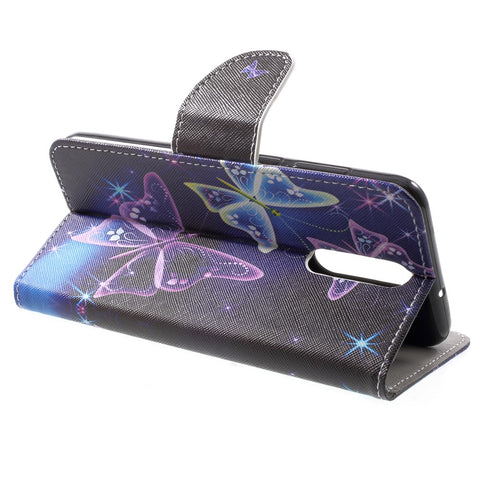 Pattern Printing Leather Wallet Case for Huawei Mate 10 Lite / nova 2i / Maimang 6 / Honor 9i (India)