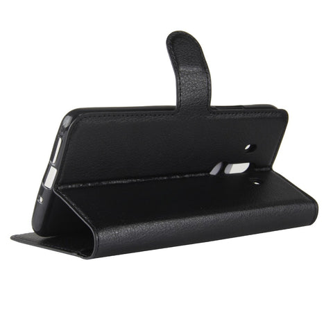 Litchi Skin PU Leather Wallet Stand Cell Phone Cover for Huawei Mate 10 Pro / Mate 10 Pro Porsche Design