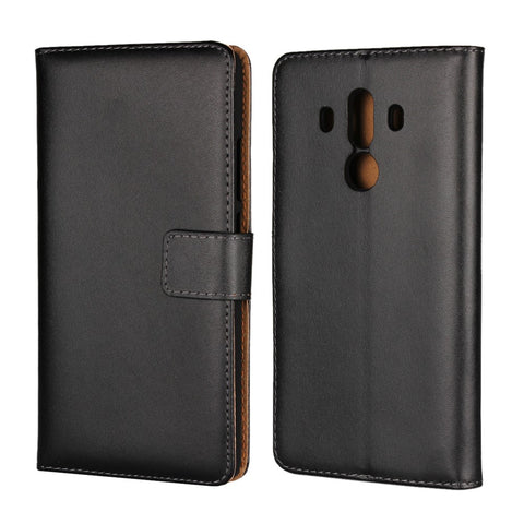 Crazy Horse Genuine Leather Magnetic Wallet Case for Huawei Mate 10 Pro