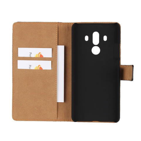 Crazy Horse Genuine Leather Magnetic Wallet Case for Huawei Mate 10 Pro