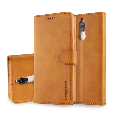 LC.IMEEKE for Huawei Mate 10 Lite / nova 2i / Maimang 6 / Honor 9i (India) PU Leather Wallet Stand Case Mobile Phone Accessory