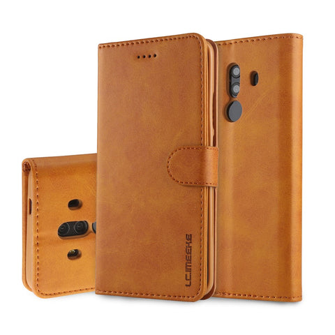 LC.IMEEKE for Huawei Mate 10 Pro PU Leather Wallet Stand Case with Card Slots