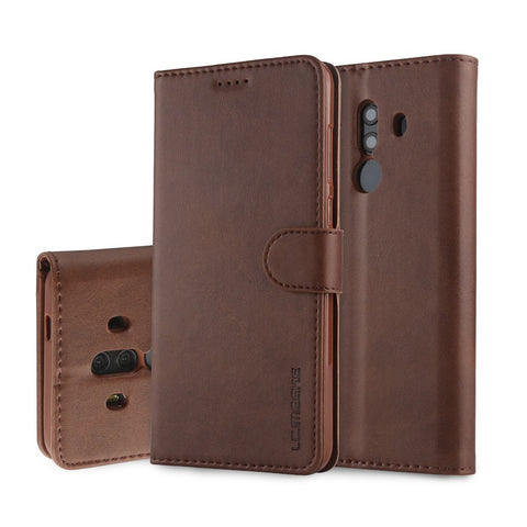 LC.IMEEKE for Huawei Mate 10 Pro PU Leather Wallet Stand Case with Card Slots