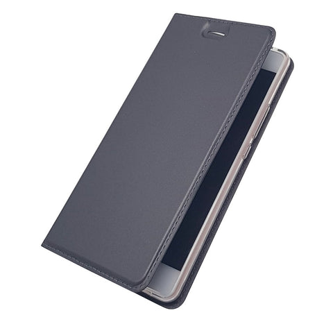 Magnetic Attraction Card Holder Leather Phone Shell for Huawei P9 Lite / G9 Lite