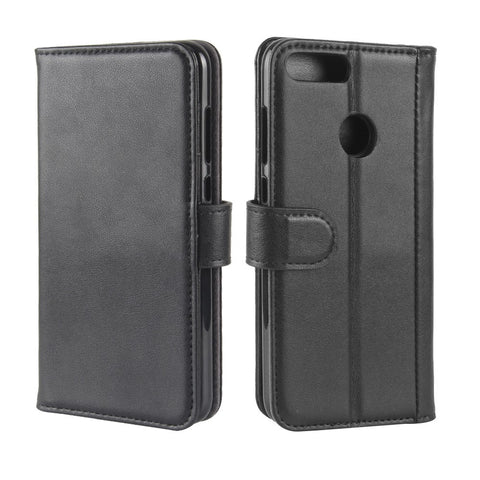 For Huawei Honor 9 Lite / Honor 9 Youth Edition Phone Cases Genuine Split Leather Wallet Mobile Cover Stand