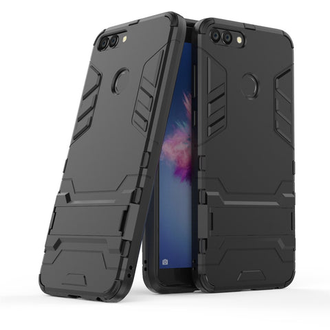 Cool Guard Plastic TPU Protective Mobile Phone Shell with Kickstand for Huawei P Smart / Enjoy 7S