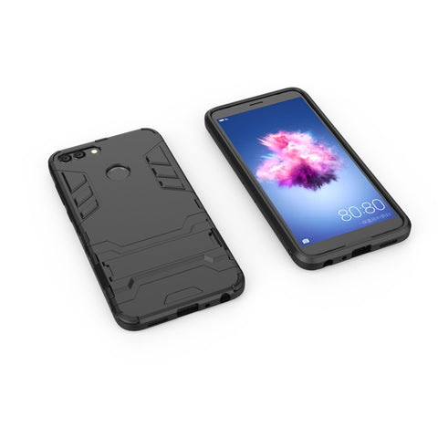 Cool Guard Plastic TPU Protective Mobile Phone Shell with Kickstand for Huawei P Smart / Enjoy 7S
