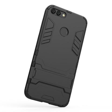 Cool Guard Plastic TPU Protective Mobile Phone Shell with Kickstand for Huawei P Smart / Enjoy 7S