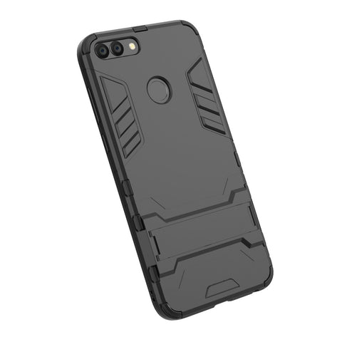 Cool Guard Plastic TPU Protective Mobile Phone Shell with Kickstand for Huawei P Smart / Enjoy 7S