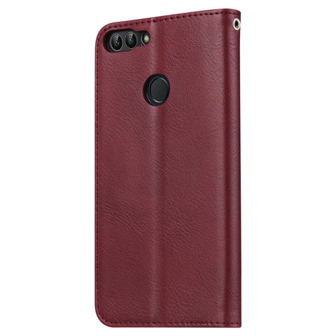 PU Leather Wallet Stand Accessory Case for Huawei P Smart / Enjoy 7S