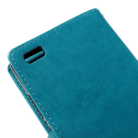 Butterfly Pattern Wallet Leather Case Cover for Huawei Ascend P8 Lite
