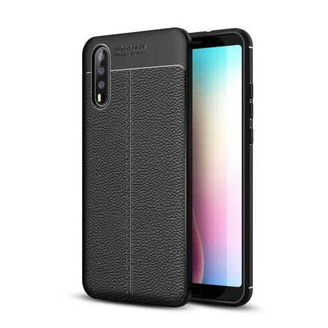Litchi Grain Soft TPU Back Casing for Huawei P20