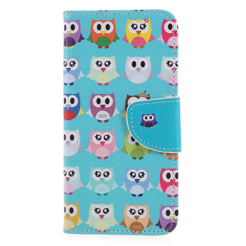 Pattern Printing Cross Texture Stand Wallet Leather Case for Huawei P Smart / Enjoy 7S