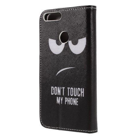 Cross Texture Pattern Printing Leather Wallet Folio Cover for Huawei Honor 9 Lite / Honor 9 Youth Edition