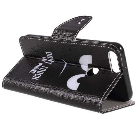 Cross Texture Pattern Printing Leather Wallet Folio Cover for Huawei Honor 9 Lite / Honor 9 Youth Edition